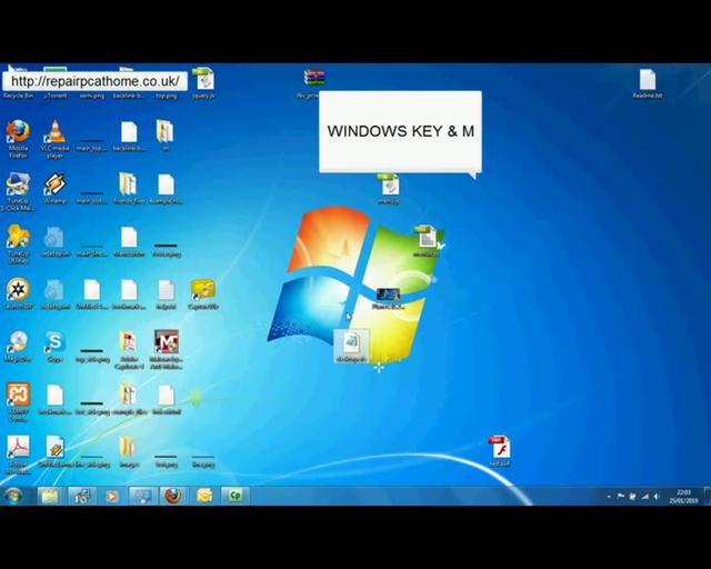 show desktop icons windows 7